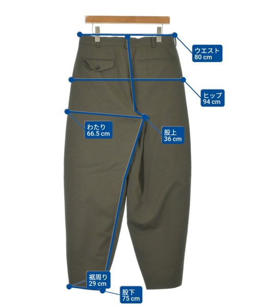 COMME des GARCONS HOMME PLUS（コムデギャルソンオムプリュス）スラックス カーキ サイズ:S メンズ/2200639162010