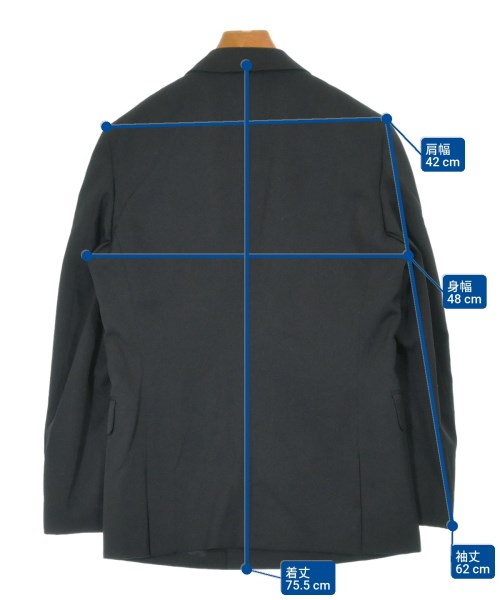 COMME des GARCONS HOMME PLUS（コムデギャルソンオムプリュス）テーラードジャケット 黒 サイズ:S メンズ/2200641060052