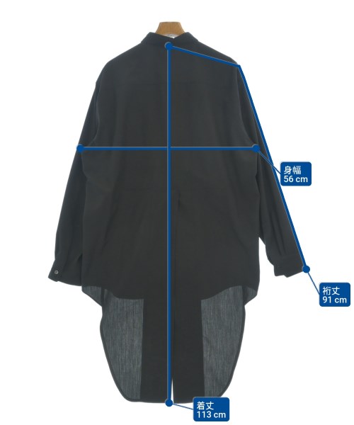 COMME des GARCONS HOMME PLUS（コムデギャルソンオムプリュス）カジュアルシャツ 黒 サイズ:L メンズ/2200641778018