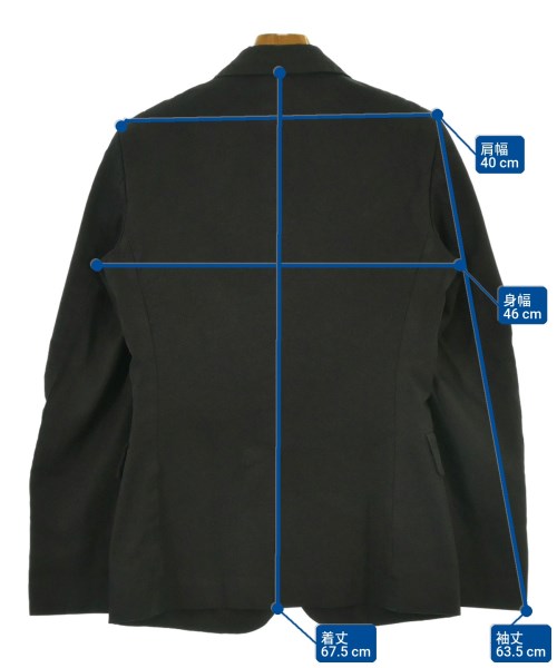 COMME des GARCONS HOMME PLUS（コムデギャルソンオムプリュス）カジュアルジャケット 黒 サイズ:XS メンズ/2200642263315