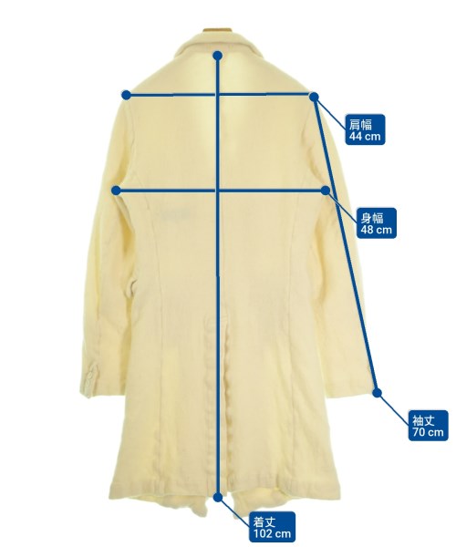 COMME des GARCONS HOMME PLUS（コムデギャルソンオムプリュス）チェスターコート 白 サイズ:L メンズ/2200644689014