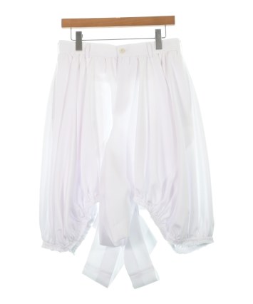 【美品】コムデギャルソン オムプリュス ホワイト 綿パン 男性Ｓで女性Lサイズ ホワイト 新品 コムデギャルソンオムプリュス ポインテッドスニーカー