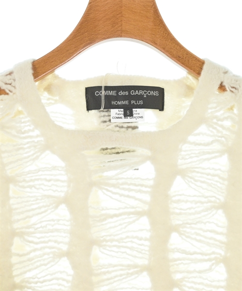 COMME des GARCONS HOMME PLUS（コムデギャルソンオムプリュス）ニット・セーター 白 サイズ:S メンズ/2200550834034