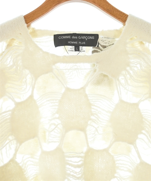 COMME des GARCONS HOMME PLUS（コムデギャルソンオムプリュス）ニット・セーター 白 サイズ:L メンズ/2200550834041