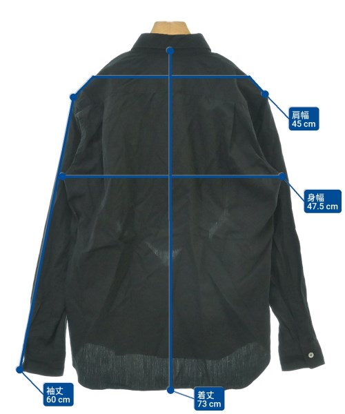 COMME des GARCONS HOMME PLUS（コムデギャルソンオムプリュス）カジュアルシャツ 黒 サイズ:S メンズ/2200623116036