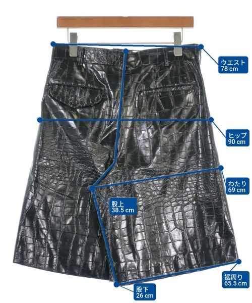 COMME des GARCONS HOMME PLUS（コムデギャルソンオムプリュス）ショートパンツ 黒 サイズ:XS メンズ/2200623576014