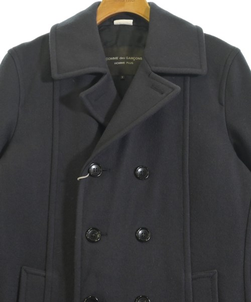 COMME des GARCONS HOMME PLUS（コムデギャルソンオムプリュス）ピーコート 紺 サイズ:M メンズ/2200623779019