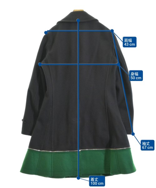 COMME des GARCONS HOMME PLUS（コムデギャルソンオムプリュス）ピーコート 紺 サイズ:M メンズ/2200623779019