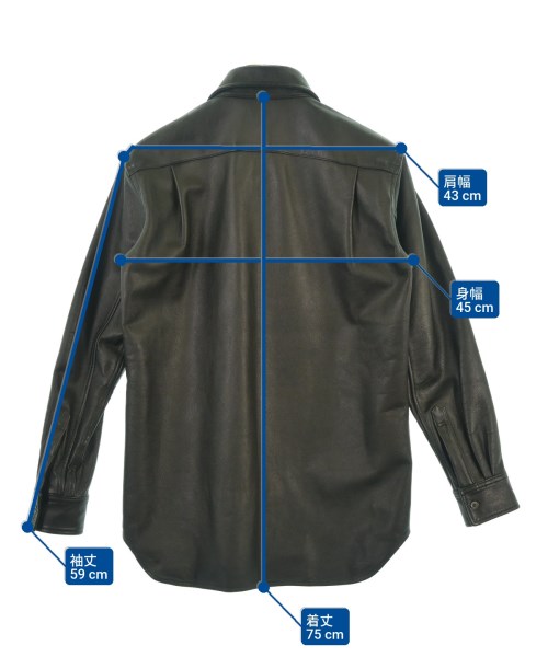 COMME des GARCONS HOMME PLUS（コムデギャルソンオムプリュス）カジュアルシャツ 黒 サイズ:S メンズ/2200623811160