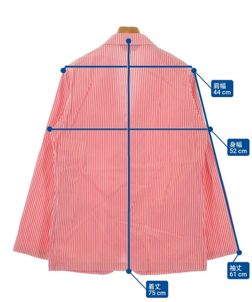 COMME des GARCONS HOMME PLUS（コムデギャルソンオムプリュス）カジュアルジャケット 赤 サイズ:M メンズ/2200624315049