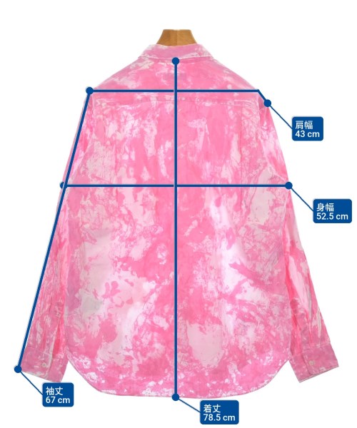 COMME des GARCONS HOMME PLUS（コムデギャルソンオムプリュス）カジュアルシャツ ピンク サイズ:M メンズ/2200624973041