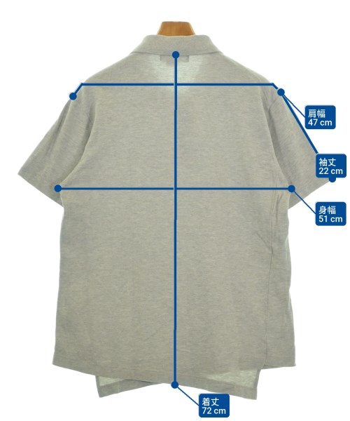 COMME des GARCONS HOMME PLUS（コムデギャルソンオムプリュス）ポロシャツ グレー サイズ:XL メンズ/2200624973126