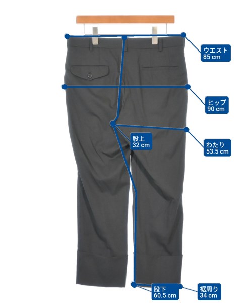 COMME des GARCONS HOMME PLUS（コムデギャルソンオムプリュス）スラックス 黒 サイズ:M メンズ/2200624973188