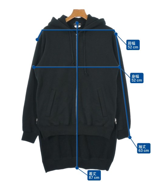 COMME des GARCONS HOMME PLUS（コムデギャルソンオムプリュス）パーカー 黒 サイズ:M メンズ/2200624815013