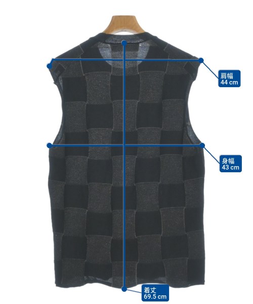 COMME des GARCONS HOMME PLUS（コムデギャルソンオムプリュス）ベスト 黒 サイズ:-(S位) メンズ/2200240866086