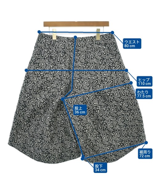 COMME des GARCONS HOMME PLUS（コムデギャルソンオムプリュス）ショートパンツ 黒 サイズ:M メンズ/2200626239022