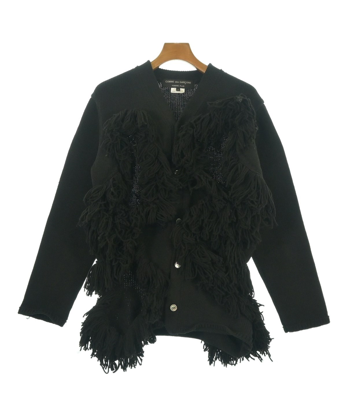 【コムデギャルソンオムプリュス】カーディガン　ロング 黒　ブラック　AD2023 COMME des GARCONS HOMME PLUS（コムデギャルソンオムプリュス