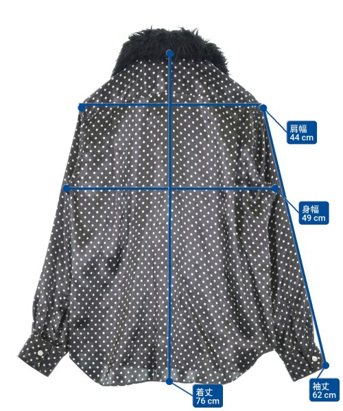 COMME des GARCONS HOMME PLUS（コムデギャルソンオムプリュス）カジュアルシャツ 黒 サイズ:S メンズ/2200627443022