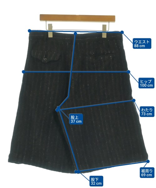 COMME des GARCONS HOMME PLUS（コムデギャルソンオムプリュス）ショートパンツ 黒 サイズ:XL メンズ/2200627546020