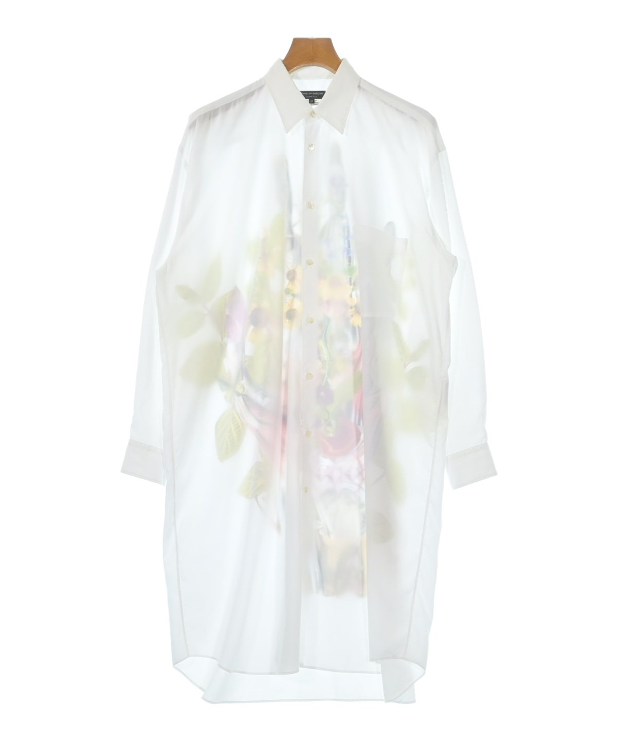 コムデギャルソンオムプリュス レギュラーカラーシャツ ホワイト オーバーサイズ COMME des GARCONS HOMME PLUS（コムデギャルソンオムプリュス