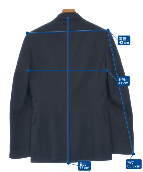 COMME des GARCONS HOMME PLUS（コムデギャルソンオムプリュス）ジャケット 紺 サイズ:SS メンズ/2200627836183