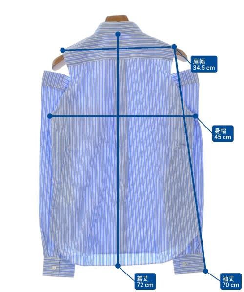COMME des GARCONS HOMME PLUS（コムデギャルソンオムプリュス）カジュアルシャツ 青 サイズ:XS メンズ/2200627836206