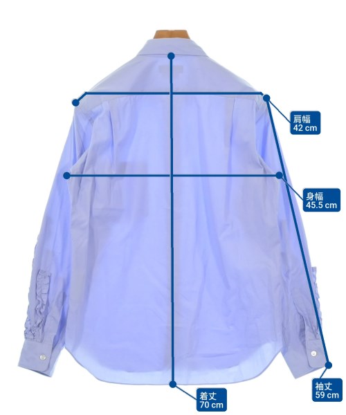 COMME des GARCONS HOMME PLUS（コムデギャルソンオムプリュス）カジュアルシャツ 青 サイズ:XS メンズ/2200628853134