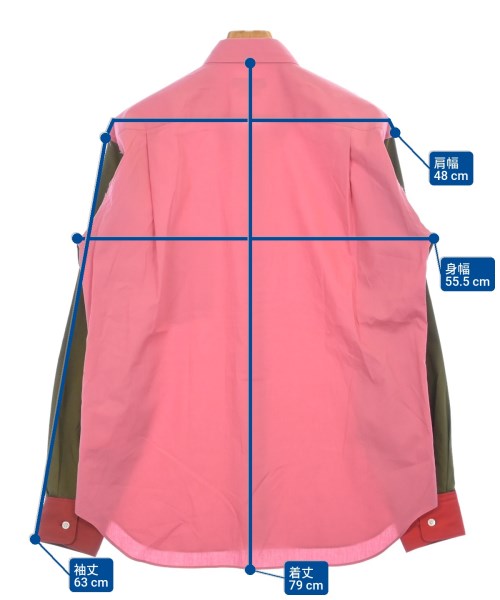 COMME des GARCONS HOMME PLUS（コムデギャルソンオムプリュス）カジュアルシャツ ピンク サイズ:M メンズ/2200630058015