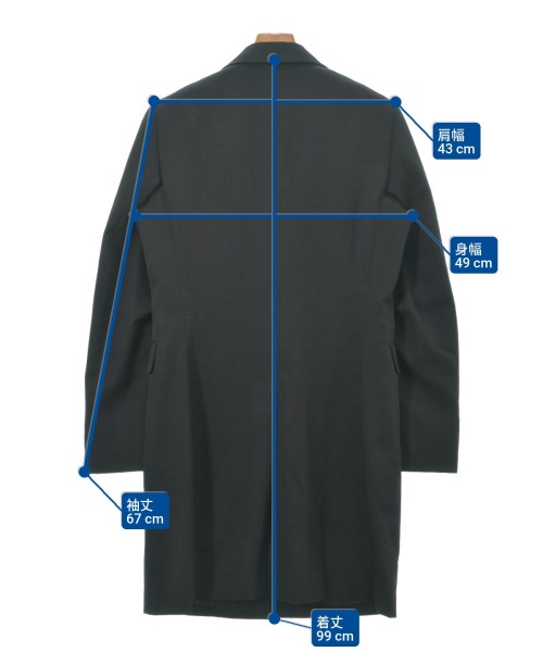 COMME des GARCONS HOMME PLUS（コムデギャルソンオムプリュス）コート 黒 サイズ:S メンズ/2200630202029