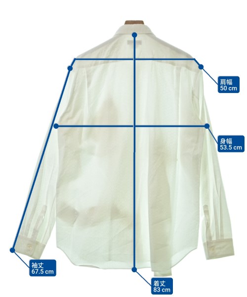 COMME des GARCONS HOMME PLUS（コムデギャルソンオムプリュス）カジュアルシャツ 白 サイズ:L メンズ/2200631767336
