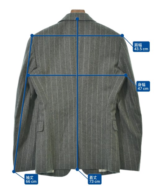 COMME des GARCONS HOMME PLUS（コムデギャルソンオムプリュス）カジュアルジャケット グレー サイズ:S メンズ/2200632006021