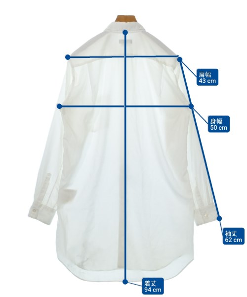 COMME des GARCONS HOMME PLUS（コムデギャルソンオムプリュス）カジュアルシャツ 白 サイズ:S メンズ/2200632915033