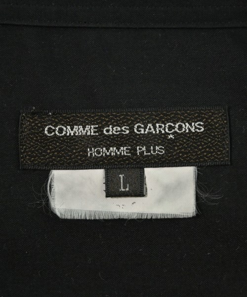 COMME des GARCONS HOMME PLUS（コムデギャルソンオムプリュス）カジュアルシャツ 黒 サイズ:L メンズ/2200633150051