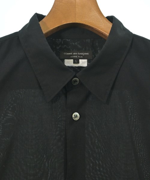 COMME des GARCONS HOMME PLUS（コムデギャルソンオムプリュス）カジュアルシャツ 黒 サイズ:L メンズ/2200633150051