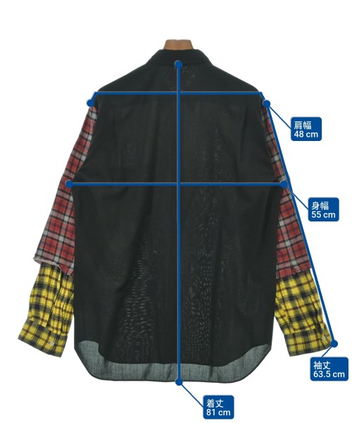 COMME des GARCONS HOMME PLUS（コムデギャルソンオムプリュス）カジュアルシャツ 黒 サイズ:L メンズ/2200633150051