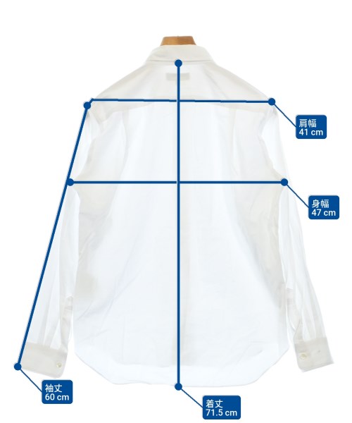 COMME des GARCONS HOMME PLUS（コムデギャルソンオムプリュス）カジュアルシャツ 白 サイズ:XS メンズ/2200621831030