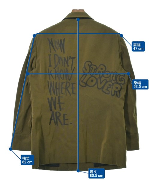COMME des GARCONS HOMME PLUS（コムデギャルソンオムプリュス）カジュアルジャケット カーキ サイズ:L メンズ/2200622247014