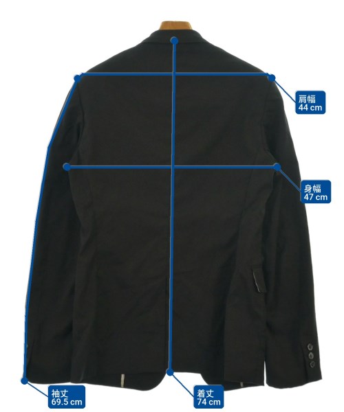 COMME des GARCONS HOMME PLUS（コムデギャルソンオムプリュス）カジュアルジャケット 黒 サイズ:M メンズ/2200611955012