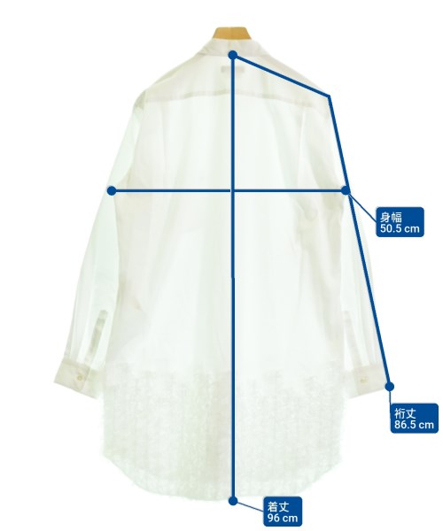 COMME des GARCONS HOMME PLUS（コムデギャルソンオムプリュス）カジュアルシャツ 白 サイズ:M メンズ/2200611968029