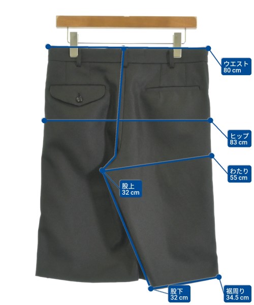 COMME des GARCONS HOMME PLUS（コムデギャルソンオムプリュス）ショートパンツ 黒 サイズ:S メンズ/2200612080065