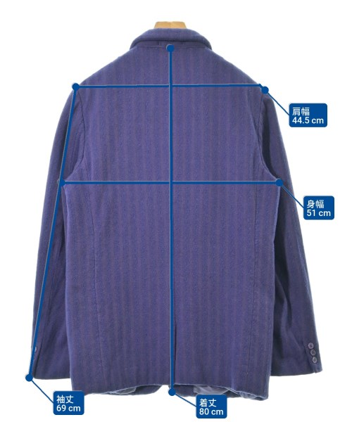 COMME des GARCONS HOMME PLUS（コムデギャルソンオムプリュス）テーラードジャケット 紫 サイズ:M メンズ/2200608074030