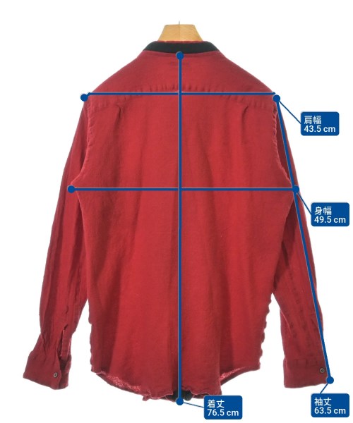 COMME des GARCONS HOMME PLUS（コムデギャルソンオムプリュス）カジュアルシャツ 赤 サイズ:-(M位) メンズ/2200608074061