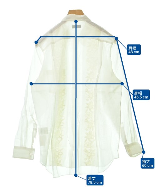 COMME des GARCONS HOMME PLUS（コムデギャルソンオムプリュス）カジュアルシャツ 白 サイズ:-(XL位) メンズ/2200608074085