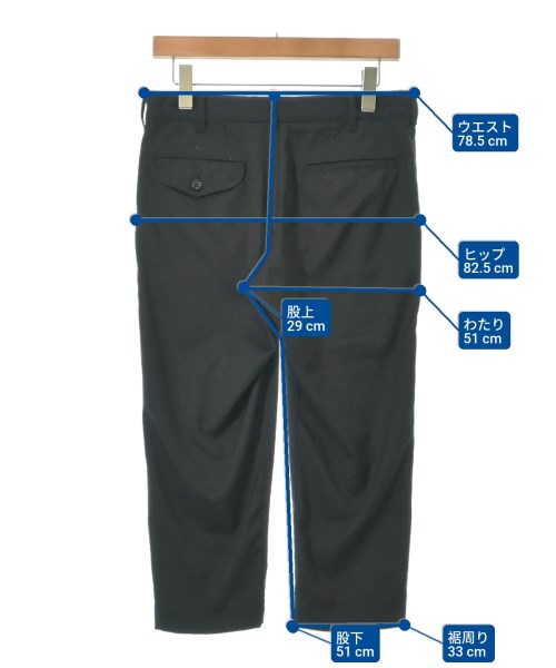 COMME des GARCONS HOMME PLUS（コムデギャルソンオムプリュス）クロップドパンツ 黒 サイズ:XS メンズ/2200614901016