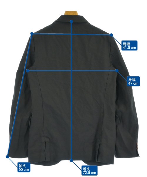 COMME des GARCONS HOMME PLUS（コムデギャルソンオムプリュス）テーラードジャケット 黒 サイズ:S メンズ/2200611369024