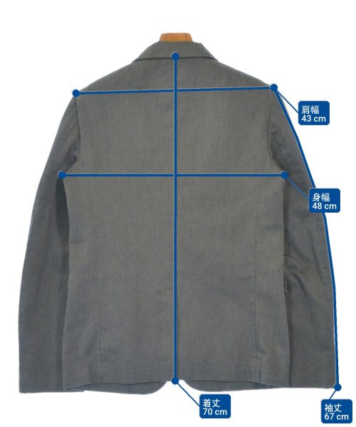 COMME des GARCONS HOMME PLUS（コムデギャルソンオムプリュス）テーラードジャケット グレー サイズ:S メンズ/2200616072011