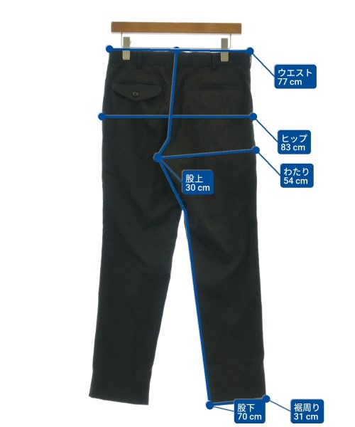 COMME des GARCONS HOMME PLUS（コムデギャルソンオムプリュス）スラックス 黒 サイズ:XS メンズ/2200617128014