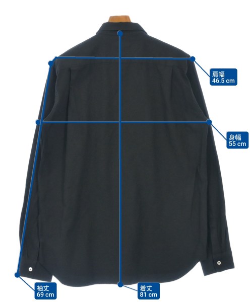 COMME des GARCONS HOMME PLUS（コムデギャルソンオムプリュス）カジュアルシャツ 黒 サイズ:L メンズ/2200618295036