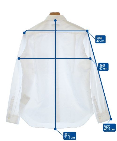 COMME des GARCONS HOMME PLUS（コムデギャルソンオムプリュス）カジュアルシャツ 白 サイズ:XS メンズ/2200618404063
