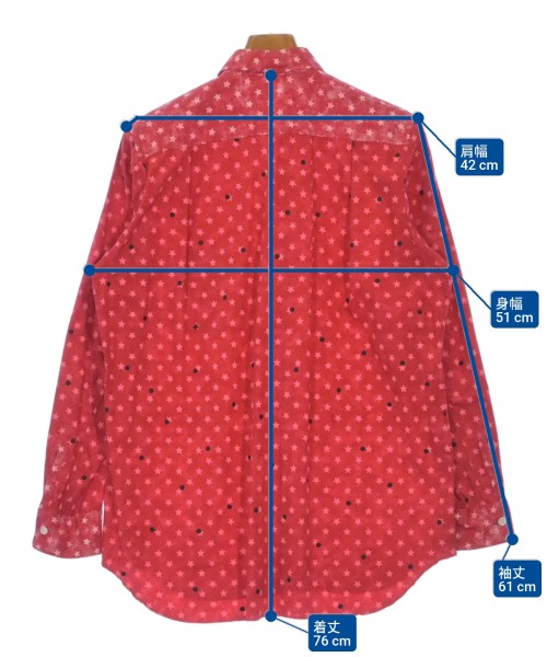 COMME des GARCONS HOMME PLUS（コムデギャルソンオムプリュス）カジュアルシャツ 赤 サイズ:-(M位) メンズ/2200618549023